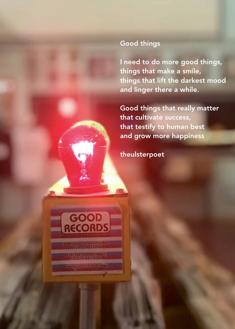 Reminder to some some good things this week 😀

#poetry #Happiness #goodthings
