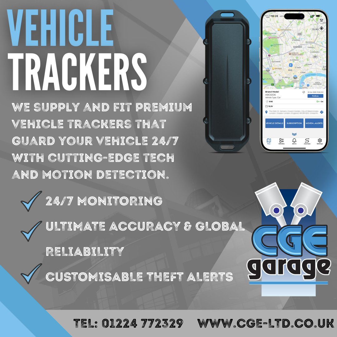 🚗 Keep Your Vehicle Safe with Professional Tracker Installation in Aberdeen! 🛰️

Worried about car theft or managing your fleet? Our expert team in Aberdeen offers fast, reliable GPS vehicle tracker installations to give you peace of mind and real-time tracking.
#VehicleTracker