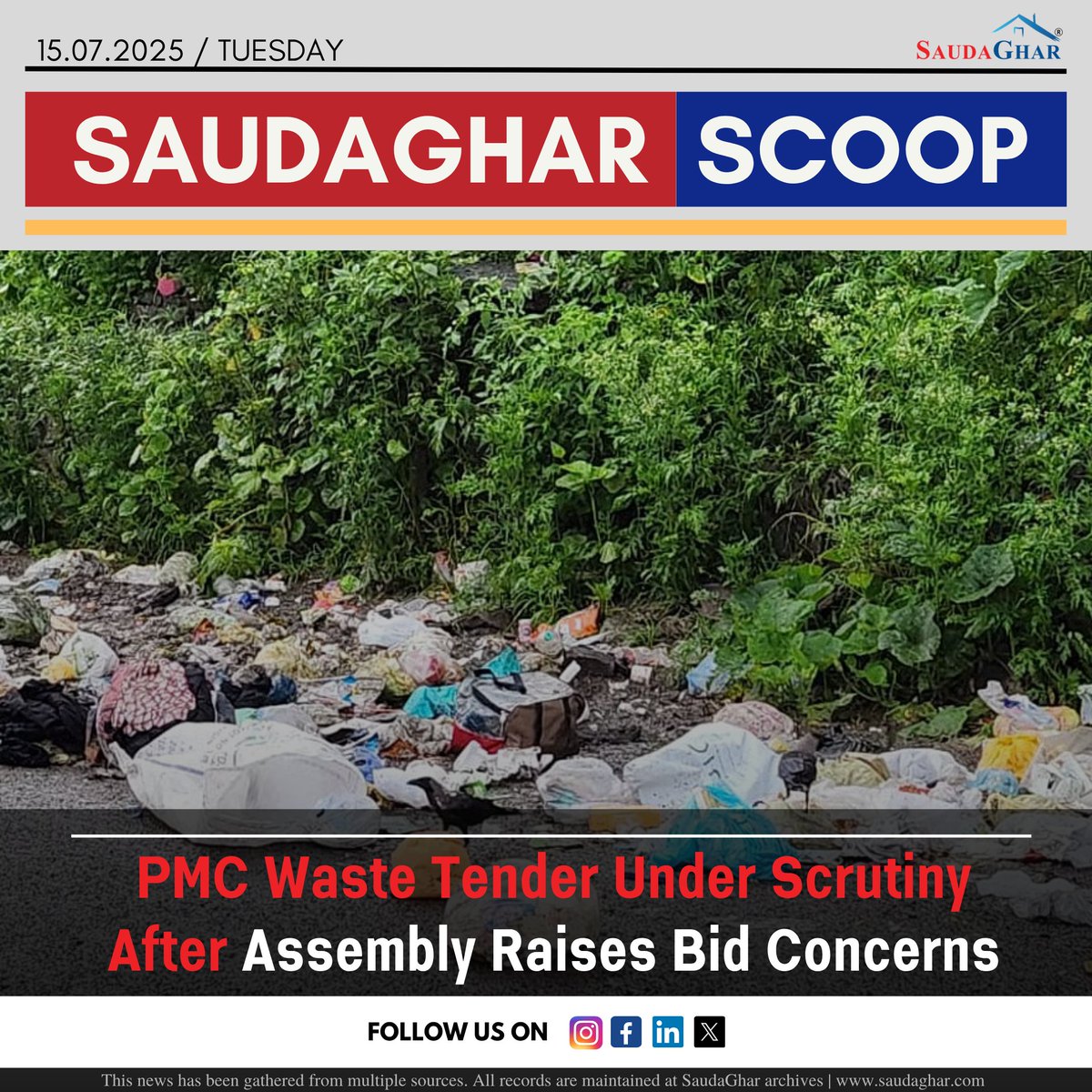 Concerns over inflated bids in Pune Municipal Corporation’s (PMC) ₹158-crore solid waste management tenders have prompted the state government to step in. During a recent session in the state assembly, BJP MLA raised questions about the tendering process, alleging that the
