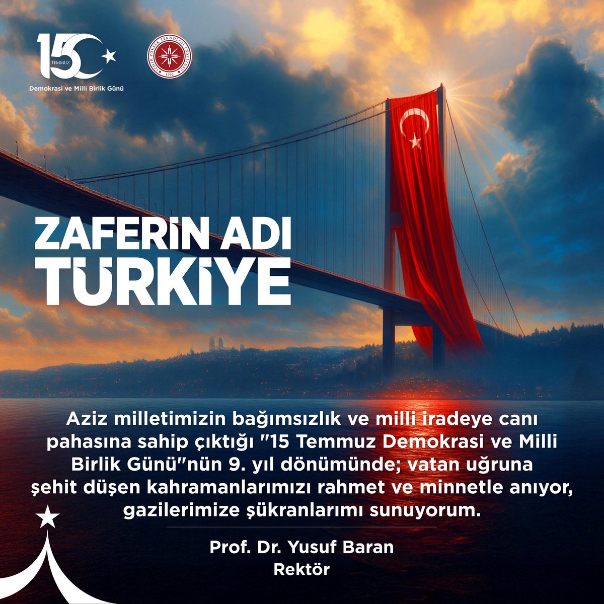 #15TemmuzDemokrasiveMilliBirlikGünü
#15Temmuz #zaferinadıtürkiye