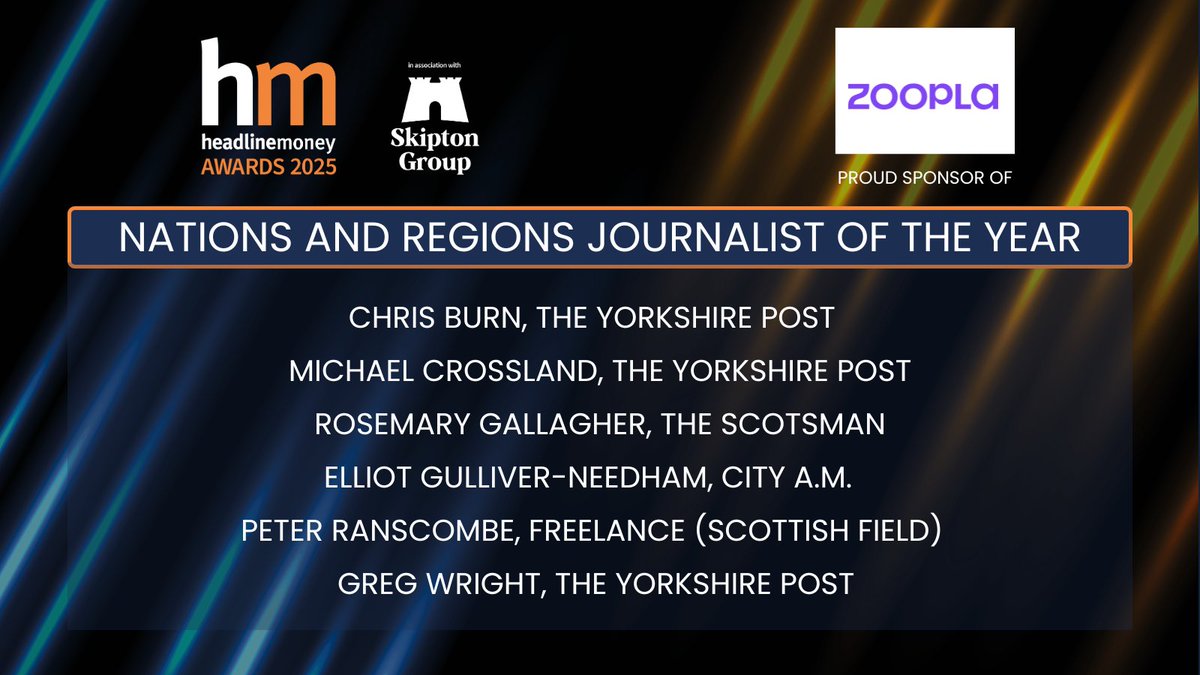 Tomorrow along with my superb colleagues <a href="/ChrisBurn_Post/">Chris Burn</a> and <a href="/MichaelCrossla7/">Michael Crossland</a> I will head to London to represent <a href="/yorkshirepost/">The Yorkshire Post</a> and #yorkshire at <a href="/Headlinemoney_/">Headlinemoney</a> awards. A privilege to be on the shortlist with so many great journalists. Hope to see you there!