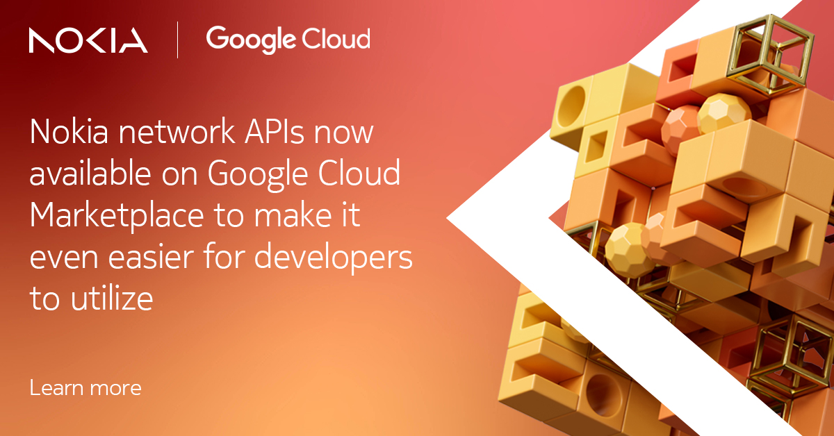 Nokia for industries (@nokiaindustries) on Twitter photo Our QoS on Demand, Number Verification & Device Location Verification APIs are now live on <a href="/googlecloud/">Google Cloud</a> Marketplace.
One click gives developers access to trusted Nokia network intelligence—across 4G & 5G, without telco complexity, just code.
nokia.ly/452tULM Our QoS on Demand, Number Verification & Device Location Verification APIs are now live on <a href="/googlecloud/">Google Cloud</a> Marketplace.
One click gives developers access to trusted Nokia network intelligence—across 4G & 5G, without telco complexity, just code.
nokia.ly/452tULM
