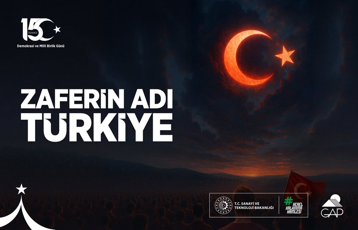 Türk milletinin sahip olduğu cesaretin, kararlılığın ve vatan sevgisinin göstergesi olan 15 Temmuz’un dokuzuncu yıl dönümünde şehitlerimizi rahmetle anıyor, gazilerimize minnetlerimizi sunuyoruz.

Zaferin Adı Türkiye! 🇹🇷

#15Temmuz Demokrasi ve Milli Birlik Günü