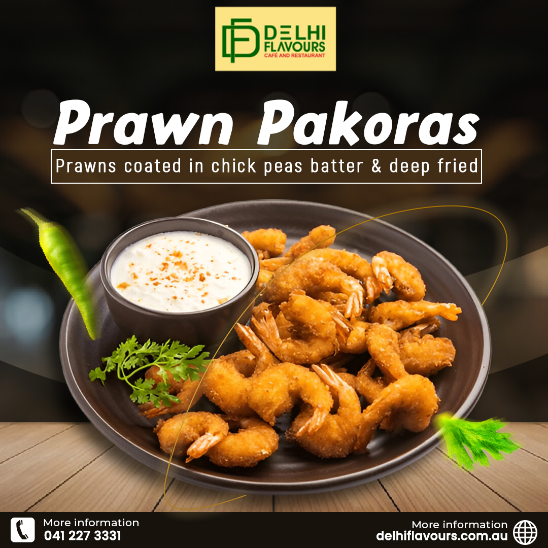 delhiflavours's tweet image. Crispy, golden, and packed with flavor 🍤
Our Prawn Pakoras are the snack you didn't know you needed.
One bite and you're hooked!
#DelhiFlavours #PrawnPakoraLove #SeafoodCravings #CrispyDelights