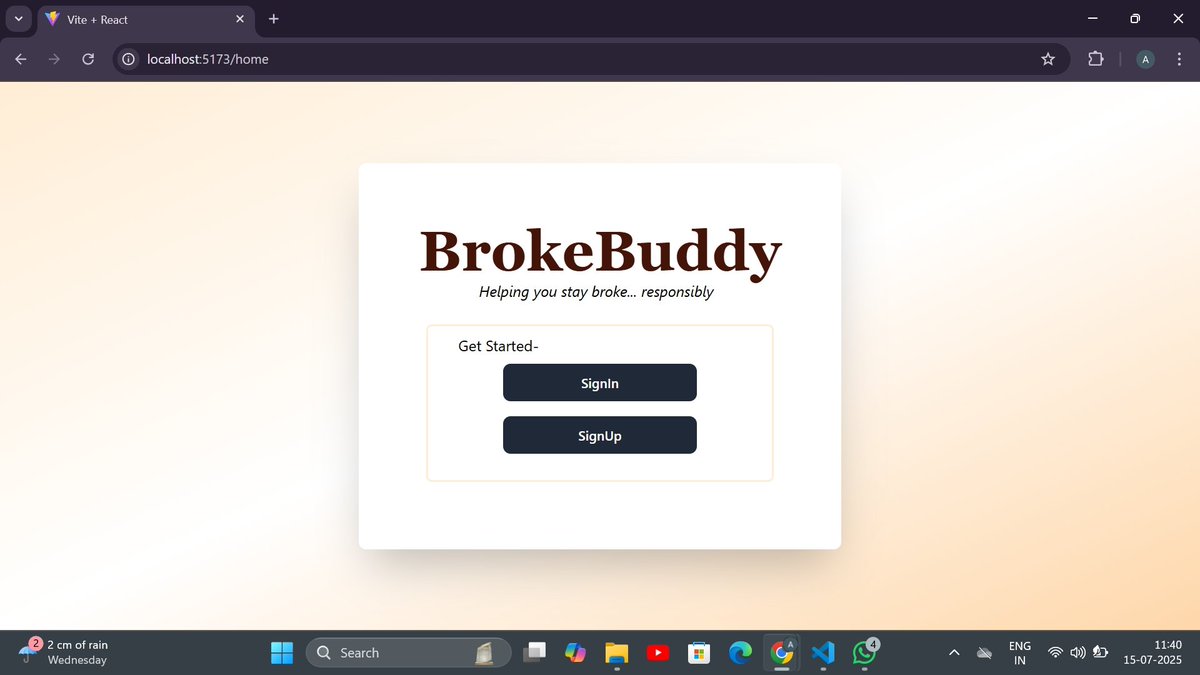 Alka_Kumari5's tweet image. Built my first React + Tailwind project! 🎉 named "BrokeBuddy" -a homepage that helps you stay broke… responsibly 💸😂
✅ React Router
✅ Tailwind UI
✅ Responsive
Check it out 👉 github.com/alkasingh2004/…
#React #TailwindCSS #BuildInPublic #100DaysOfCode