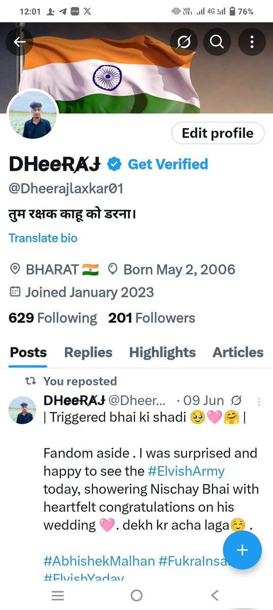 Dheerajlaxkar01's tweet photo. Finally aap ke support se 200 followers hogye hai ab 1k karna hai indeed your support 🙏🏻🙏🏻
#FolloForFolloBack #like #follo4folloback #celbrate https://t.co/QAhmwnBun0