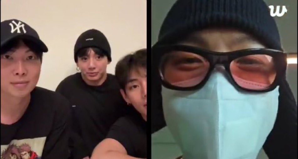 sugamihoney's tweet photo. Invitaron a Hobi en el live y estaba en el aeropuerto 😭💜 https://t.co/8UT6ZOvzAm