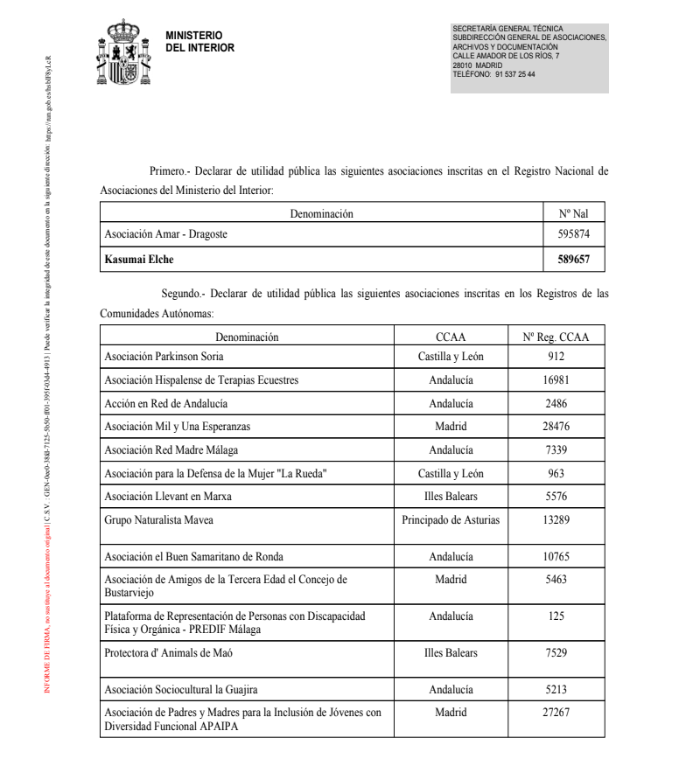 🎉¡Buenas noticias!
Kasumai Elche #ONGD ha sido declarada entidad de utilidad pública 🙌✨
Mayor transparencia, más impacto y ventajas fiscales para quienes colaboráis con nosotros.

❤️¡Súmate y colabora con confianza!
kasumai.org/kasumai-elche-…
#UtilidadPública #Cooperación #ONG