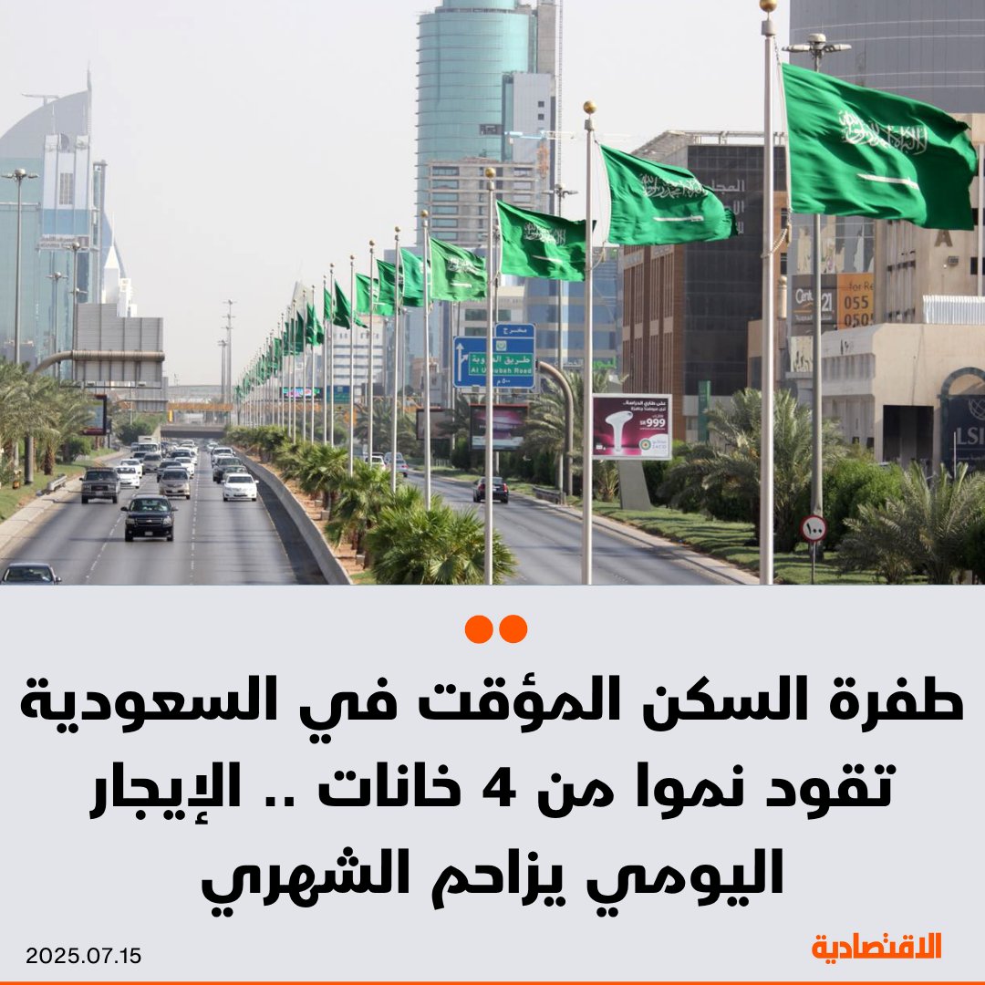 صحيفة الاقتصادية (@aleqtisadiah) on Twitter photo طفرة السكن المؤقت والإيجار اليومي في #السعودية، تقود نموا متسارعا في عدد تراخيص قطاع مرافق الضيافة السياحية الخاصة وصل إلى 1004%، بحسب مسؤولين ومستثمرين في القطاع السياحي والعقاري تحدثوا لـ #الاقتصادية
<a href="/Basem_Bawazeer/">باسم باوزير</a>
<a href="/AmalAlHamdi/">امل الحمدي</a>
للتفاصيل:
aleqt.com/2025/07/14/art… طفرة السكن المؤقت والإيجار اليومي في #السعودية، تقود نموا متسارعا في عدد تراخيص قطاع مرافق الضيافة السياحية الخاصة وصل إلى 1004%، بحسب مسؤولين ومستثمرين في القطاع السياحي والعقاري تحدثوا لـ #الاقتصادية
<a href="/Basem_Bawazeer/">باسم باوزير</a>
<a href="/AmalAlHamdi/">امل الحمدي</a>
للتفاصيل:
aleqt.com/2025/07/14/art…
