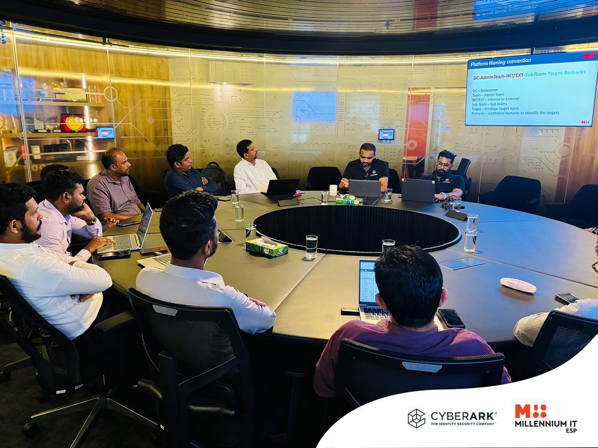 MillenniumITESP's tweet image. We collaborated with @LankaPay to implement @CyberArk Privileged Access Management.

Our specialists conducted a hands-on session showcasing #secureconfiguration and deployment best practices.

This initiative is a key step in strengthening LankaPay’s #cybersecurity posture.