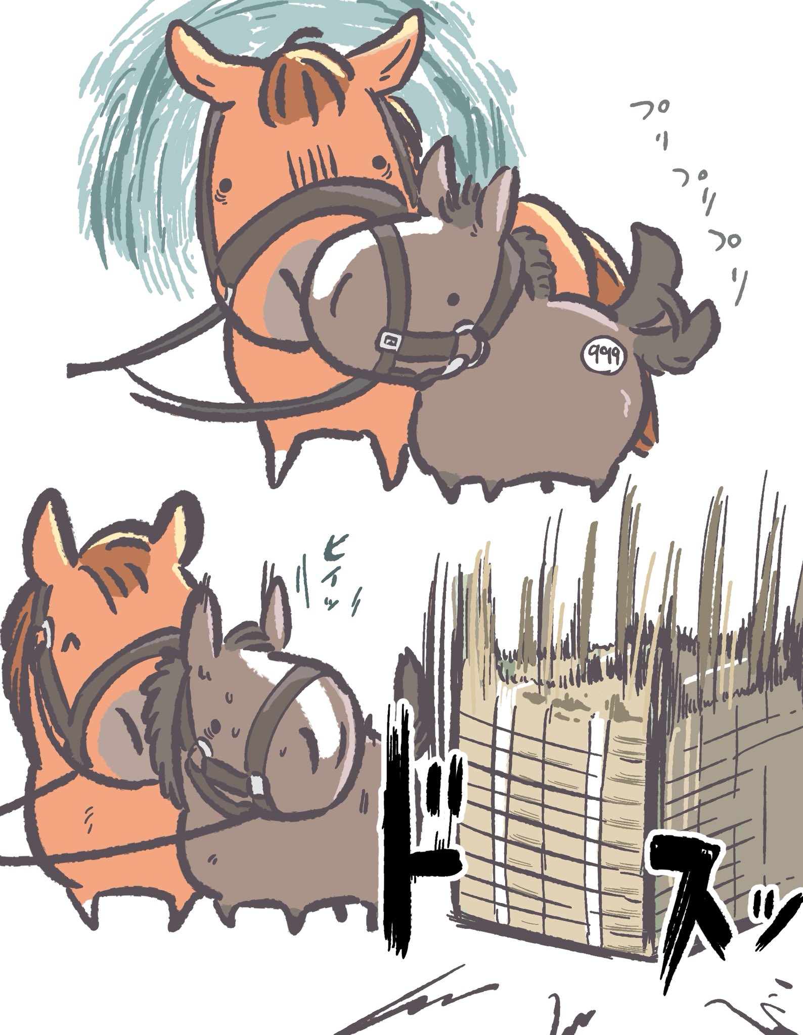 原画 ウマ 馬 #129 猊下 (@u1ogawa) / X