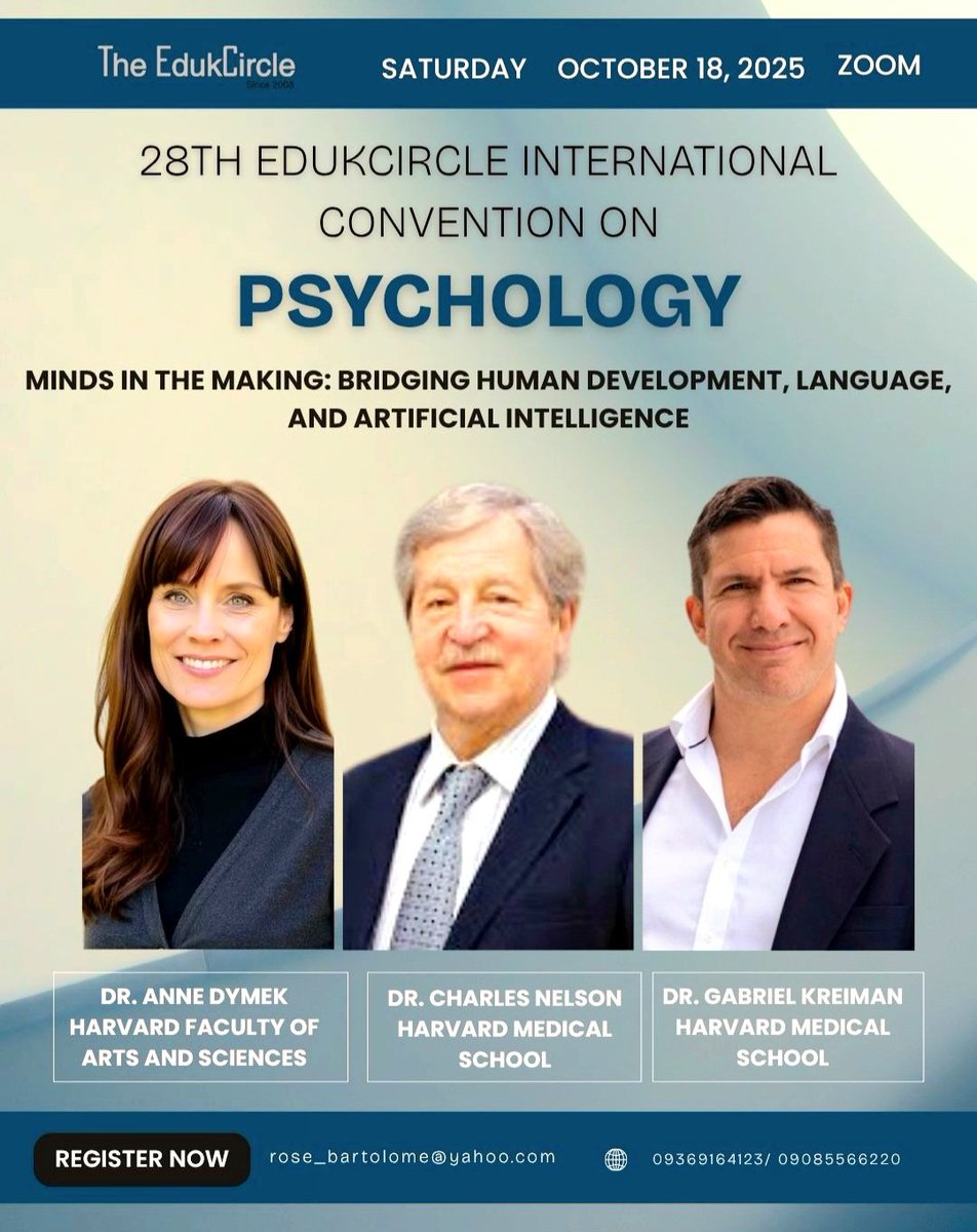 These Harvard Professors are set to deliver lectures in the upcoming EdukCircle International Convention on Psychology. They will be joined by speakers from Stanford, Columbia, and UPenn.