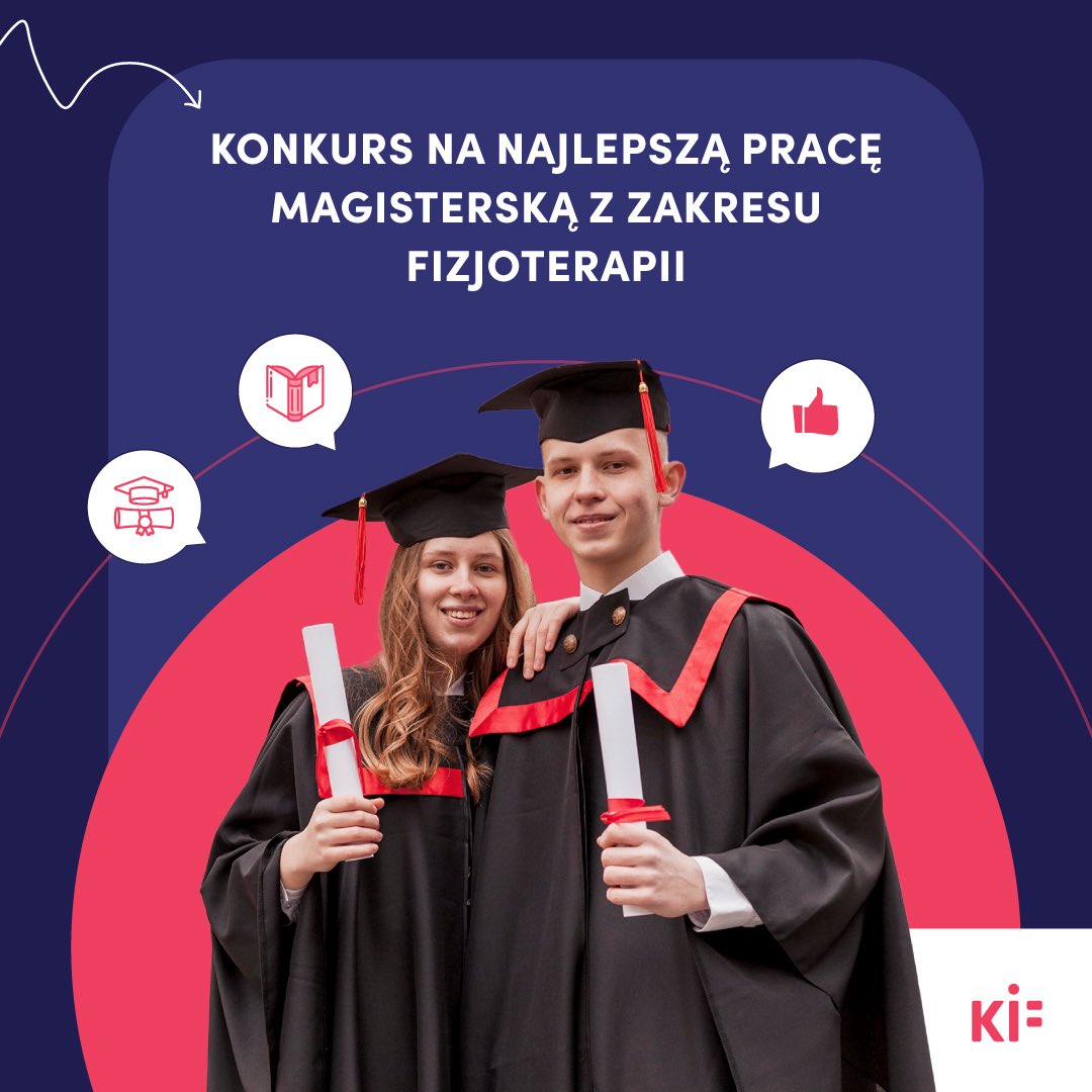 🎓Zapraszamy tegorocznych absolwentów do udziału w kolejnej edycji konkursu na najlepszą pracę magisterską z zakresu fizjoterapii. Zwycięzcy otrzymają nagrody finansowe, najlepsze prace zostaną opublikowane. 📚✨
 
🗓️Zgłoszenia można nadsyłać do 31 października. Konkurs