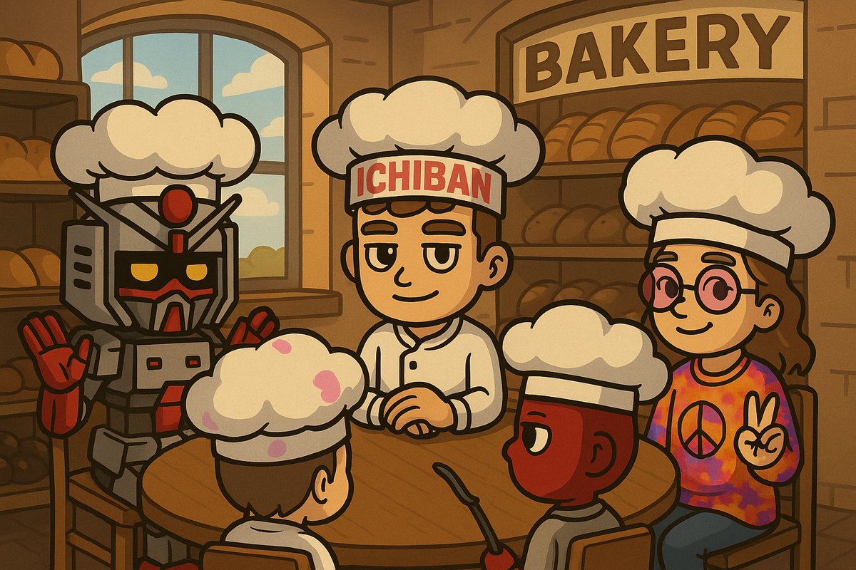 Tobkimart's tweet image. GM fam, the bakery is still very much active. Stay rising