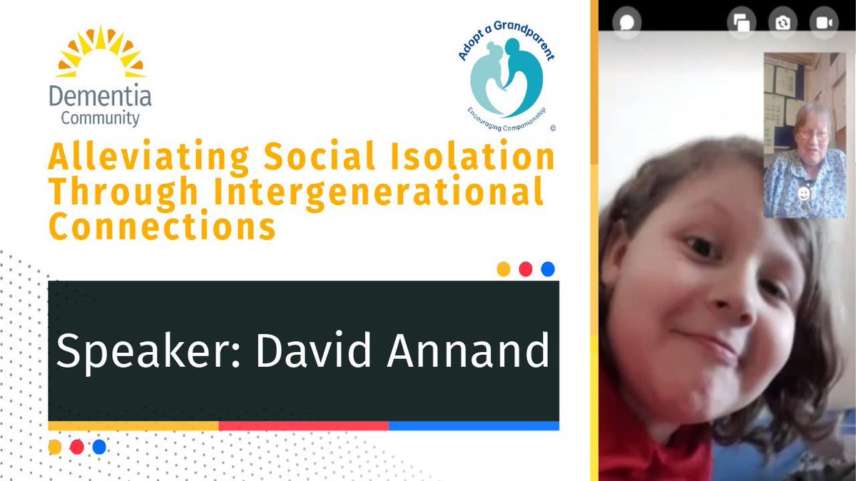 JDementiaCare's tweet image. 🎥 Did you miss our free live webinar?
You can now watch Alleviating Social Isolation Through Intergenerational Connections with David Annand on YouTube! 👇
📺 buff.ly/sUfe2CU
📌 Hear about all our future free webinars!
Follow us on EventBrite: buff.ly/nO0eCDE