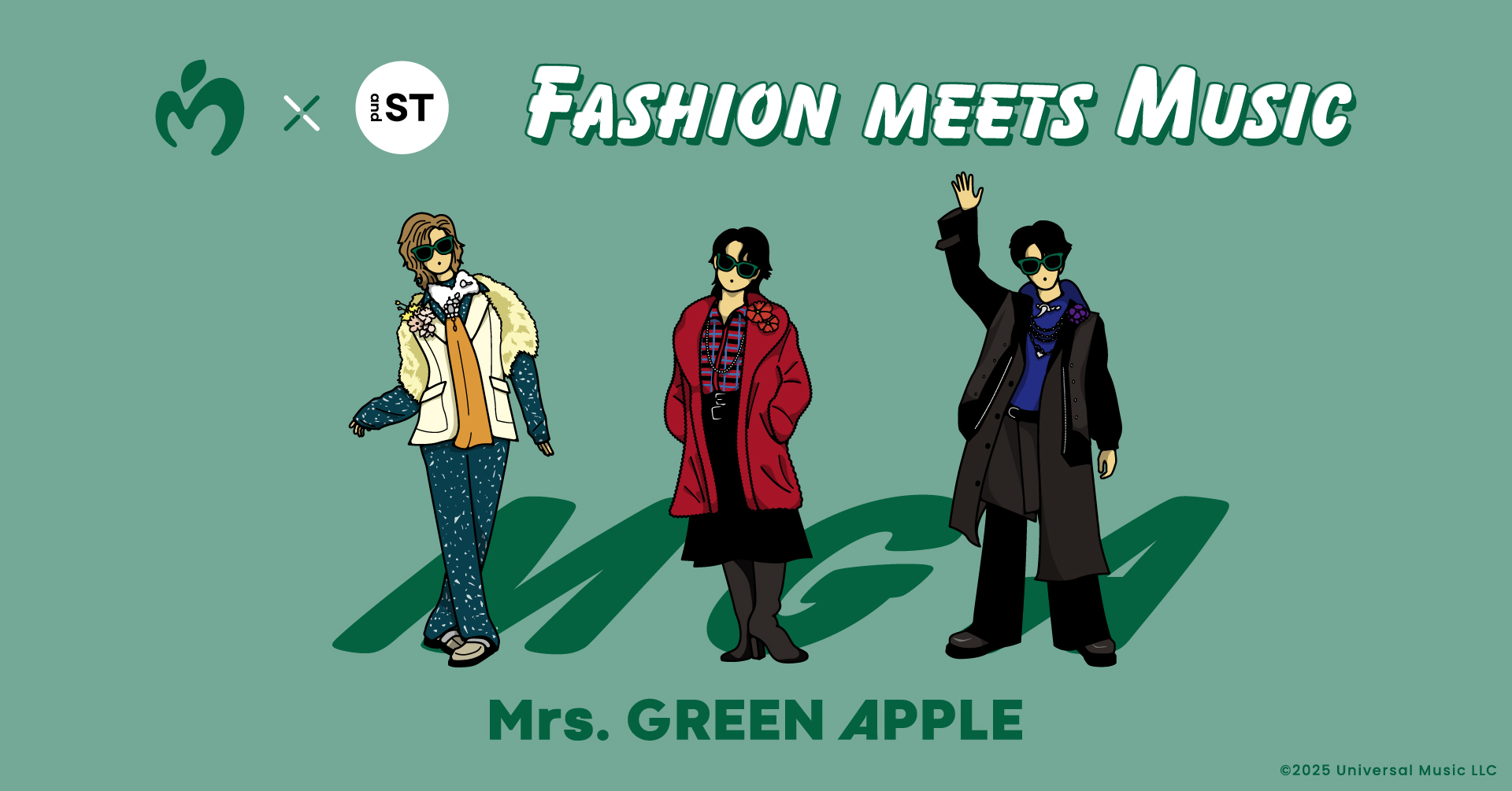 【新品】Mrs. GREEN APPLE and ST コラボサングラス ORICON NEWS（オリコンニュース） on X: 
