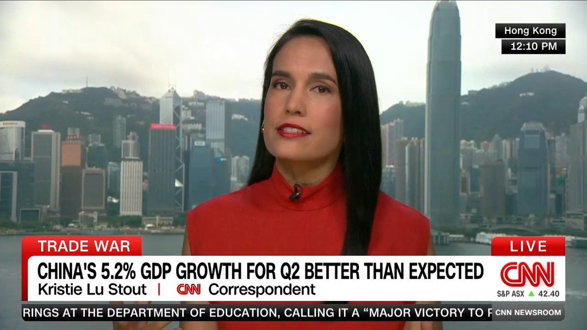 klustout's tweet image. China posts better-than-expected Q2 growth of 5.2% on the back of strong export data, showing resilience in the face of Trump tariffs.
But, as domestic challenges persist, does it *feel* like an economy growing at 5%?
🤔
youtube.com/watch?v=CABeYh… @nickm4rro @JohnLiuNN @simonelmc