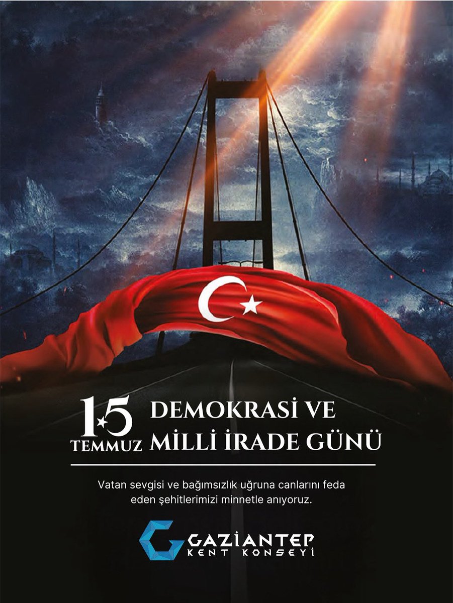 🇹🇷#15Temmuz hain darbe girişiminin 9. yıl dönümünde milli irademizi kahramanca savunan aziz şehitlerimizi rahmetle anıyor, gazilerimize minnetlerimizi sunuyoruz. 

“Egemenlik kayıtsız şartsız milletindir.”