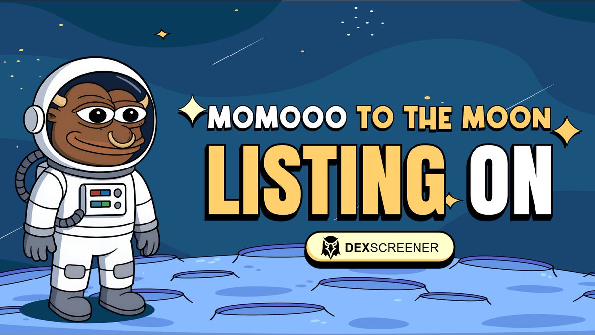 moomoothemoon's tweet photo. $MOMOOO is now part of the DexScreener listings
https://t.co/FwzIHfOR1h https://t.co/wQlc5U3Ktt