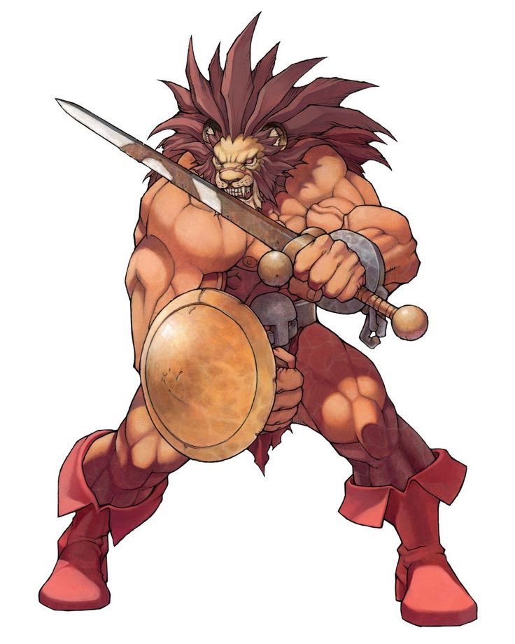 Eskivoart's tweet image. Someone commission me to draw Battle Beast from Invincible so I can draw him like this guy from Capcom’s Red Earth 😬🧍🏻