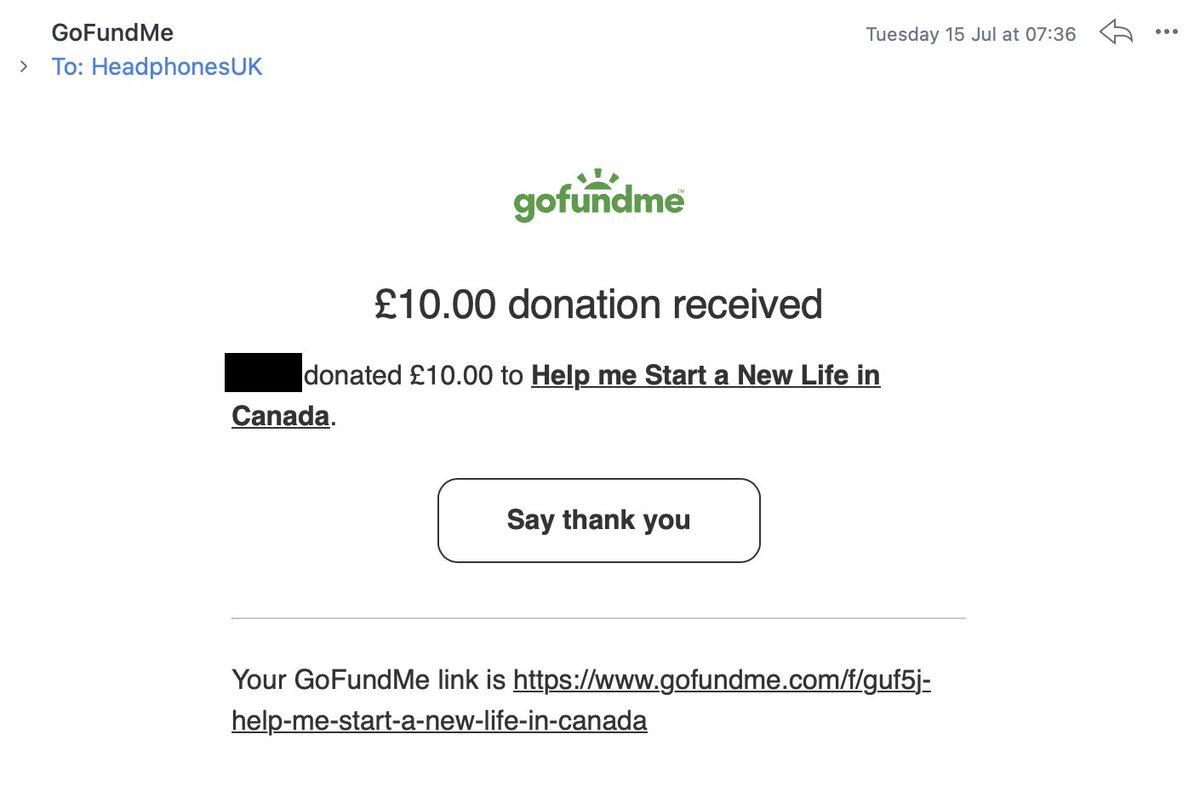 We got another new Donation already, thanks so much 😍
  gofundme.com/f/guf5j-help-m…
#GoFundMe #gofundmecampaign #crowdfunding #donation