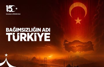 Demokrasi ve milli birlik pankartı