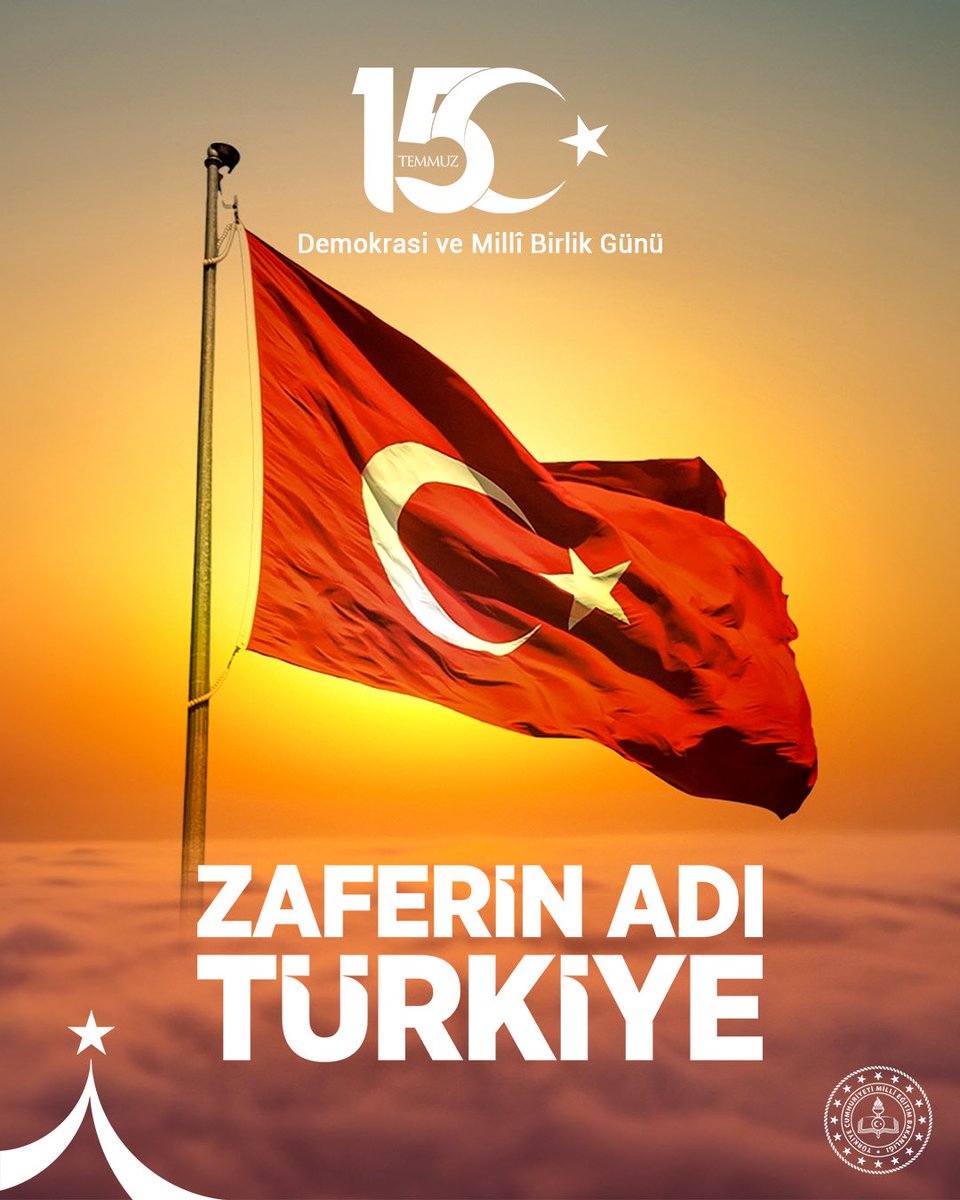 🇹🇷 Tarihin Akışı Boyunca Türkiye Cumhuriyeti İlelebet Payidar Kalacaktır!

Şanlı mazimizin tüm keskin dönemeçlerinde olduğu gibi 15 Temmuz gecesinde de ülkemizin bağımsızlığı, birlik ve beraberliği uğrunda tüm varlığını ortaya koyan aziz milletimizin şehit düşen evlatlarına