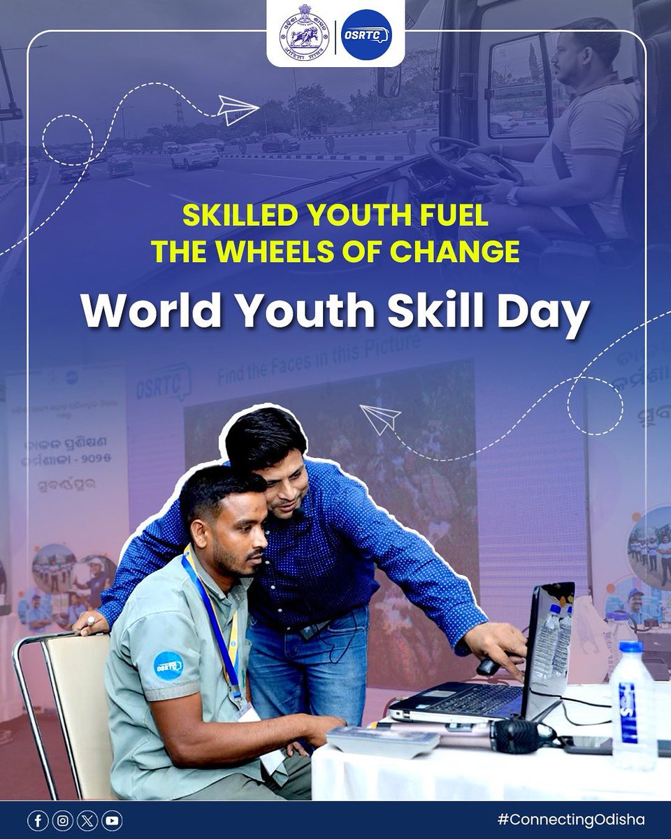 Skilled Youth Fuel the Wheels of Change

On this World Youth Skills Day, let's celebrate the hands that build, the minds that innovate, and the spirit that drives progress.

#WorldYouthSkillsDay #SkilledYouth #FutureReady