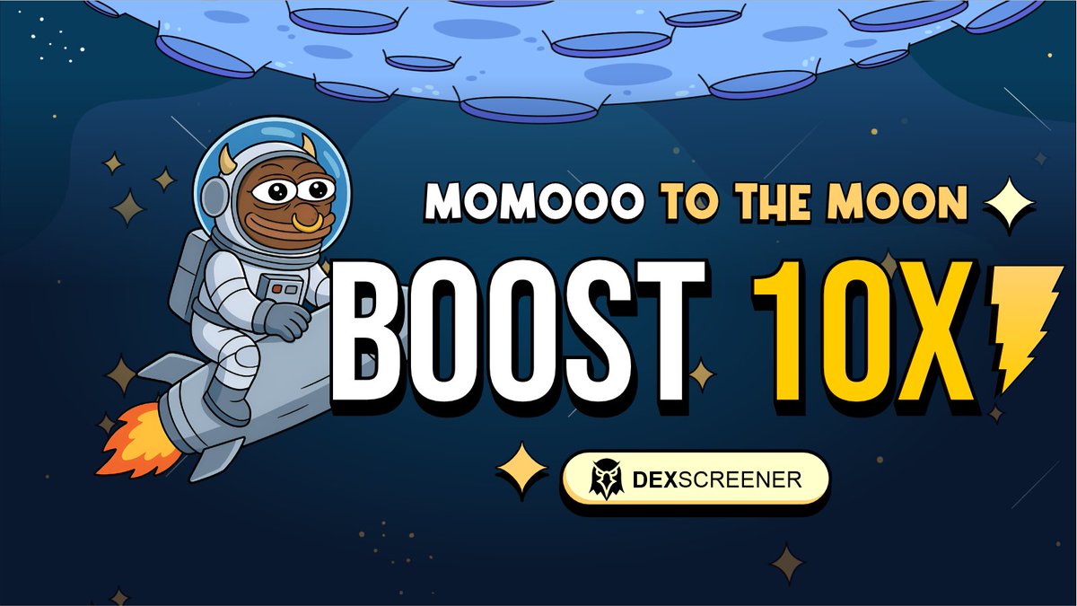 moomoothemoon's tweet photo. $MOMOOO delivered Boost 10x returns and the momentum is still growing
https://t.co/FwzIHfPoQP https://t.co/sYX1aP8GjZ