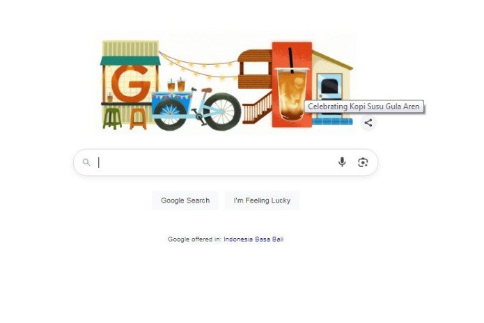 barbarryyy's tweet photo. Penasaran kenapa kopi susu gula aren menjadi ikon google indonesia hari ini. Padahal banyak minuman lain. https://t.co/0xbkDOCi5y