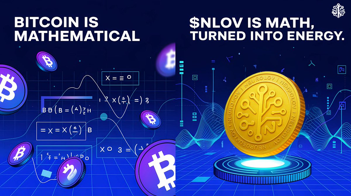 Neurolov (@neurolov) on Twitter photo Bitcoin is mathematical
NLOV is math, turned into energy.
#NLOV #Bitcoin #neurolov Bitcoin is mathematical
NLOV is math, turned into energy.
#NLOV #Bitcoin #neurolov