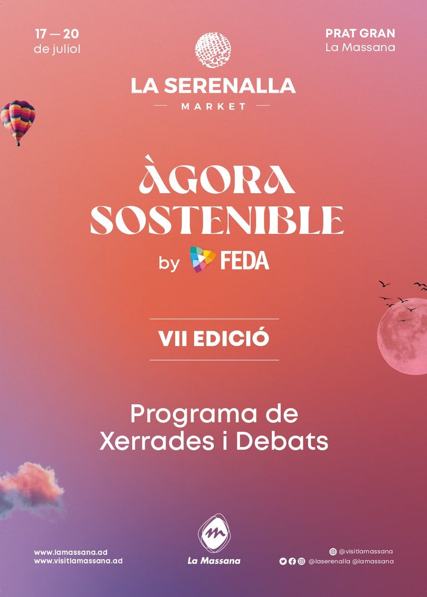 🗣️ Parlem sobre creixement sostenible i compartim experiències per a un món més verd.

La directora de l'Institut, Marta Fonolleda, participarà a l'àgora sostenible 2 de La Serenalla.

📌 Divendres 18/7 | 18.30 h
La Serenalla | Andorra

Veniu!

👉 lamassana.ad/agenda/serenal…