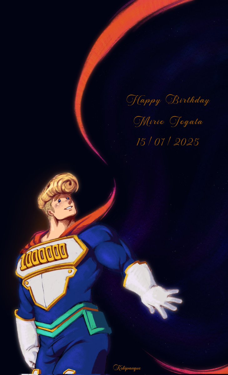 kekipanque's tweet image. HAPPY BIRTHDAY TO MY BOYYYYY, OMG, I LOVE YOU MIRIO 😭🥹.
#通形ミリオ生誕祭2025
#通形ミリオ誕生祭2025