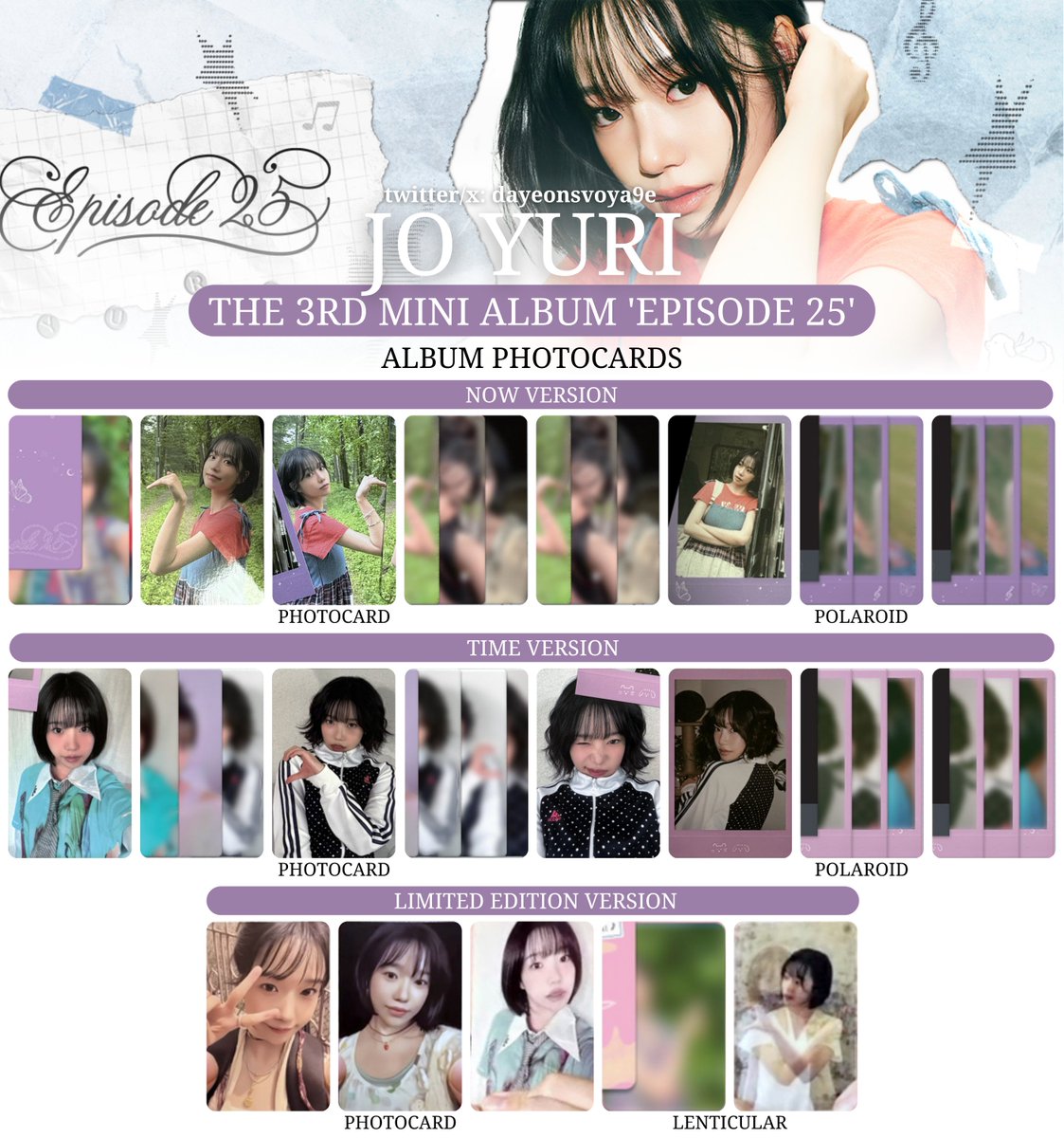 チョユリ JO YURI アルバム トレカ ヨントン チョユリ JO YURI