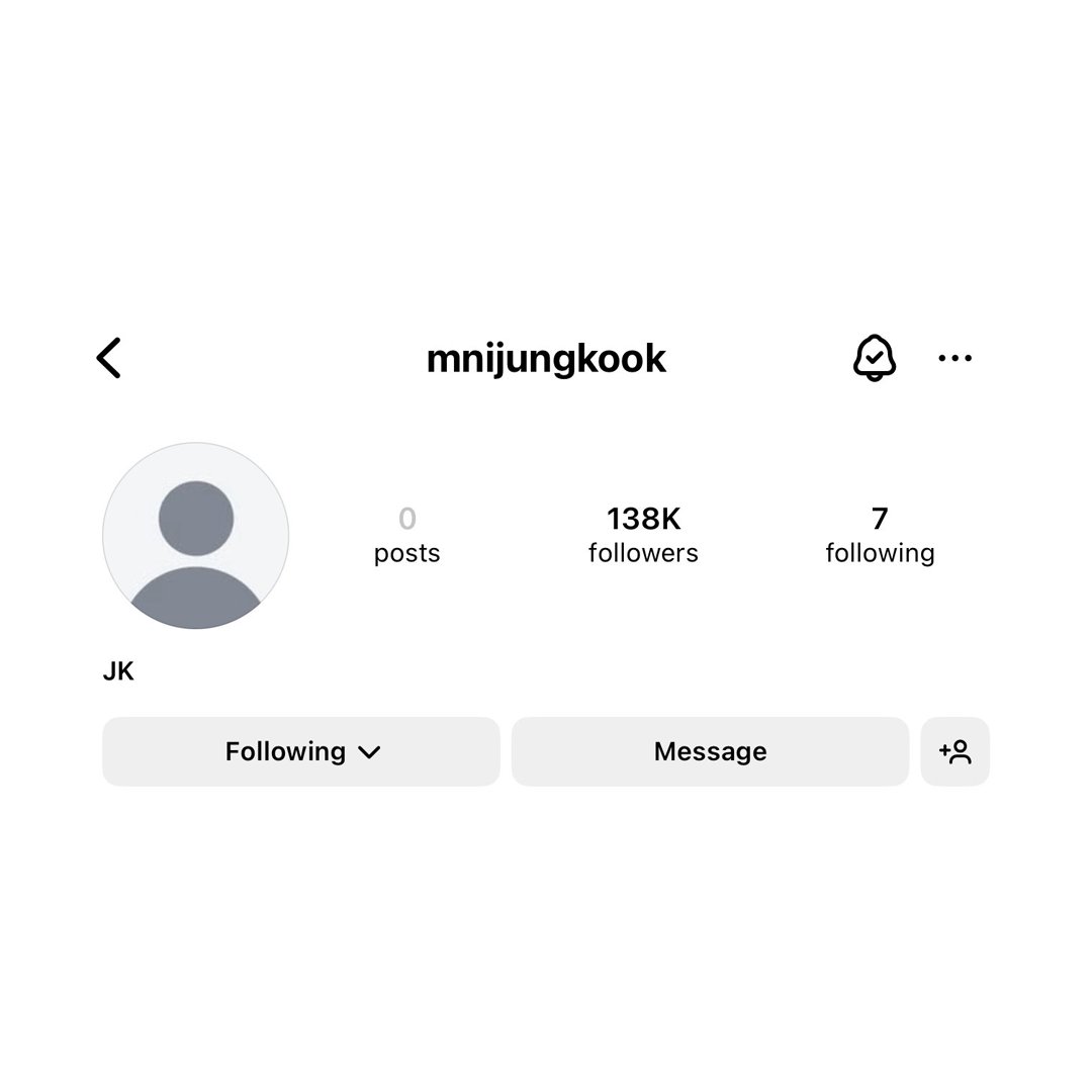 AboutMusicYT's tweet photo. Jungkook opens a new personal IG account. https://t.co/38rhodDvLK