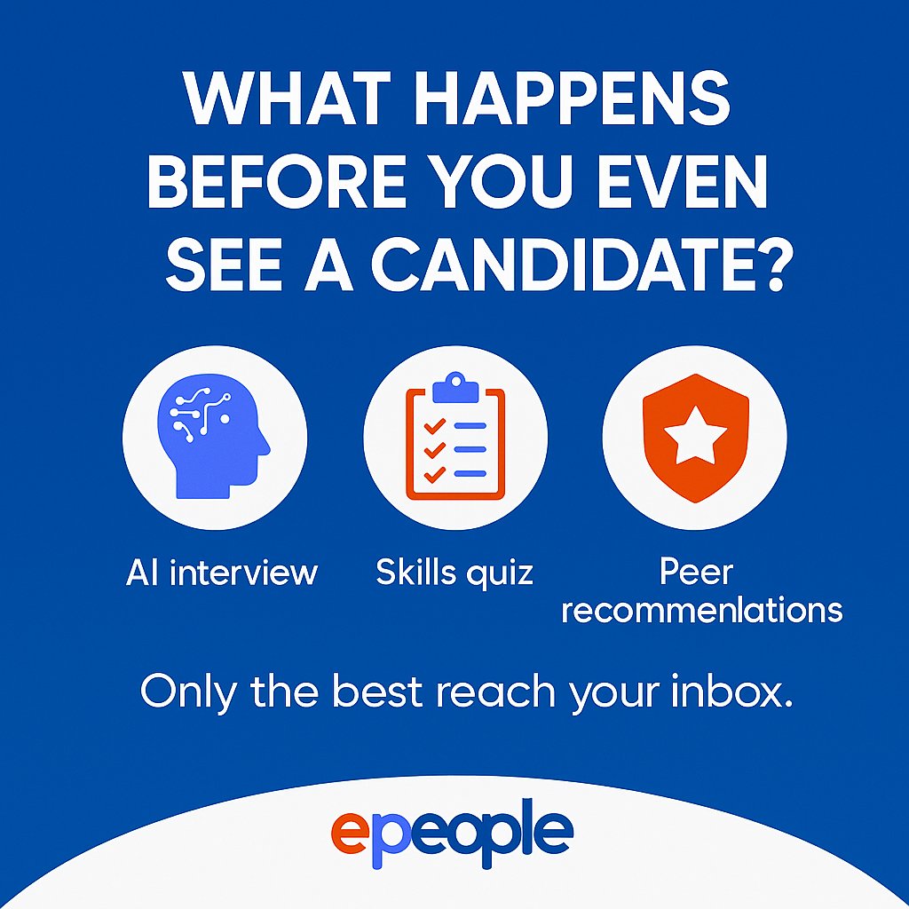 bakerthorntonhq's tweet image. Here’s what makes us different:

✔️ AI Interviews
✔️ Skill quizzes
✔️ Peer recommendations
✔️ Real-time matching
✔️ No bias. No nonsense. Just better hires.

📊 ePeople isn&apos;t just a platform — it’s your finance hiring engine. 

#AIinterviews #peerreferrals #realtime