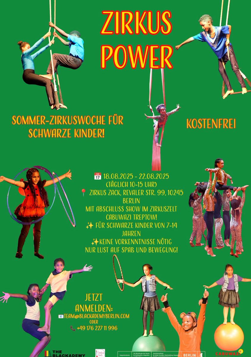 Spreeathen1's tweet image. Unter der CDU-geführten Regierung in Berlin werden Vereine mit Steuermitteln ausgestattet, deren Angebote sich explizit nur an Schwarze richten. Die „Blackademy“ richtet Schwimmkurse „in einem safer space (unter Schwarzen)“ aus oder veranstaltet Zirkusevents für „Kinder der…