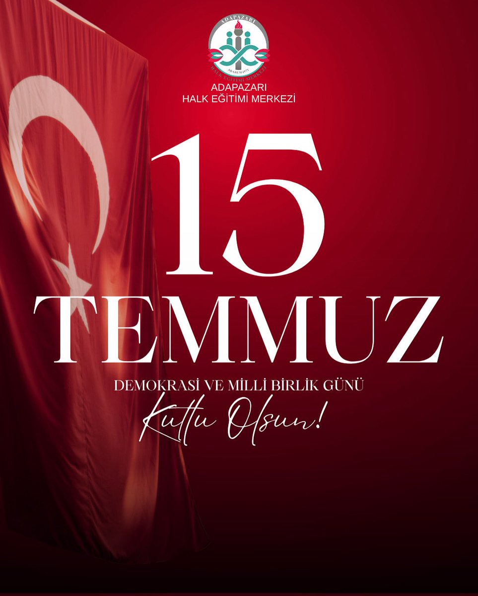 Adapazarı Halk Egitim (@adahalkegitim) on Twitter photo 15 Temmuz Demokrasi ve Millî Birlik Günü
<a href="/tcmeb/">Millî Eğitim Bakanlığı</a>
<a href="/SakaryaValiligi/">T.C. Sakarya Valiliği</a>
<a href="/coskunbakirtas/">Coşkun BAKIRTAŞ</a>
<a href="/enginkahraman45/">Engin Kahraman</a>
<a href="/onderurkmez54/">Önder ÜRKMEZ 🇹🇷🇹🇷🇹🇷</a> 15 Temmuz Demokrasi ve Millî Birlik Günü
<a href="/tcmeb/">Millî Eğitim Bakanlığı</a>
<a href="/SakaryaValiligi/">T.C. Sakarya Valiliği</a>
<a href="/coskunbakirtas/">Coşkun BAKIRTAŞ</a>
<a href="/enginkahraman45/">Engin Kahraman</a>
<a href="/onderurkmez54/">Önder ÜRKMEZ 🇹🇷🇹🇷🇹🇷</a>
