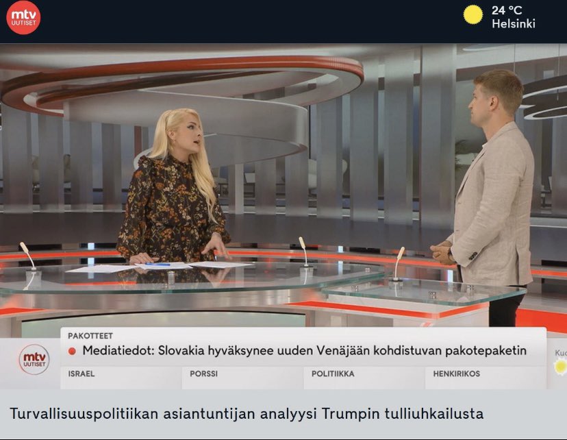 HenriVanhanen's tweet image. Trump painaa kaasua: tullit Venäjälle ja lisää aseita Ukrainalle. Toisaalta takarajoja on asetettu ennenkin, lupauksia kuultu aiemmin eikä tulitauko ole vielä kestävä ratkaisu. Rauha ei synny deadlineista, vaan siitä että Venäjä muuttaisi käytöstään.
mtvuutiset.fi/artikkeli/asia…