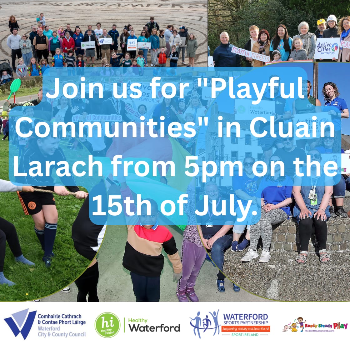We continue our Community Wellbeing tour around the county. This time we are back in Tramore from 5pm 👐