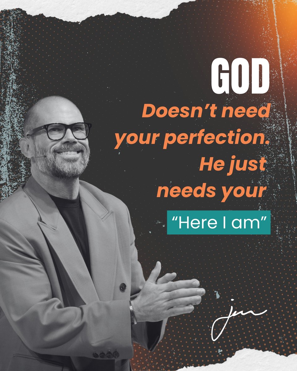 God isn’t calling perfect people. He’s calling the available. Your “Here I am” is more powerful than you think. Say yes. Show up. Let Him do the rest. #JoshuaMcCauley #FaithInAction #HereIAmLord #GodUsesTheWilling #FaithQuote