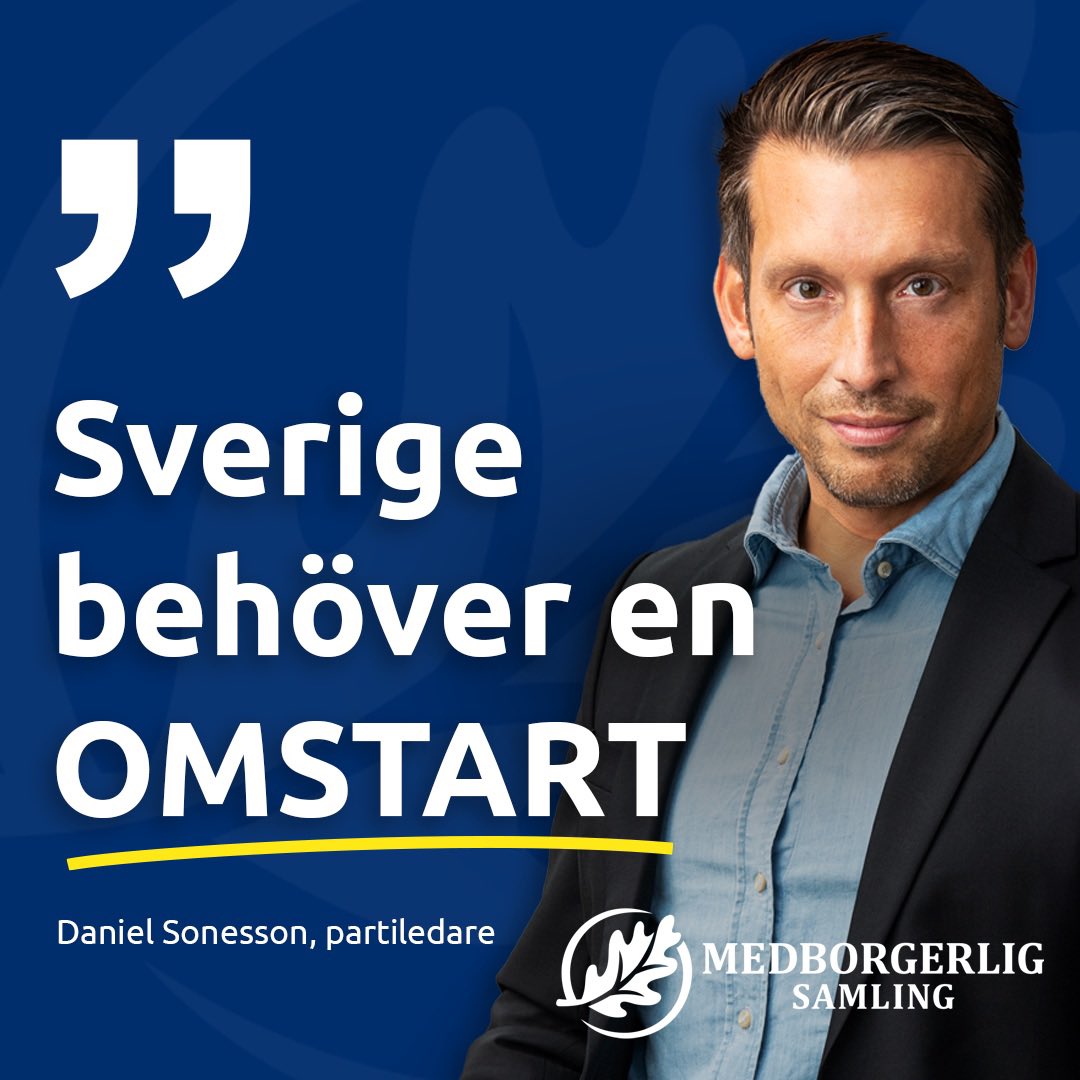 DanielSonesson's tweet photo. NÄR ENDAST WOKE FINNS KVAR, 
- Frihetliga väljare ingen röst längre har.

I ett demokratiskt samhälle är politikens uppgift glasklar: att lyssna på folket och genomföra det folkviljan efterfrågar. Att företräda väljarnas intressen – inte omforma dem. Men den verklighet vi ser idag visar på motsatsen. Ett växande avstånd mellan karriärpolitiker och vanligt folk. Ett etablissemang som lever i sin egen bubbla – och en befolkning som känner sig svikna.

För vem efterfrågar egentligen mer woke, mer kvotering och mer politisk omfördelning bland företagare, entreprenörer, jobbskappare, riskkapitalister och frihetliga väljare? Vem bland dessa tillväxt- och välståndsskapare vill se en stat som pekar ut vinnare och förlorare baserat på grupptillhörighet istället för meriter och ansvar?

Jag kan förstå att socialister och vänsterradikaler tror på dessa idéer. Woke är egentligen endast mer av samma omfördelning men där woke ersatt gammal klasstillhörighet. Men när så kallade borgerliga partier har anpassat sig efter denna omfördelning är ett ideologiskt haveri.

Detta ökar politikerförakt och distans mellan karriärpolitikerna och folket. Det skapar en känsla av icke-representation av ens önskade samhälle i maktens innersta kärna.

Endast några exempel:

- Ett CSRD-direktiv från EU som kvoterar in grupper i företag.

- En könstillhörighetslag påtvingad av Ulf Kristersson – trots starkt motstånd från både väljare och egna företrädare.

- HBTQI-strategi för myndigheter inrättad utan någon bred folklig efterfrågan.

- Total avsaknad av kritik mot den sociala pelaren i EU – där idoga skattebetalare i Sverige ska försörja misskötta ekonomier i andra länder, i namn av ”solidaritet”. Detta är EU:s globalistiska socialism paketerad för för massiv omfördelning.

Detta ovan är endast ett fåtal exempel och det är ingen frihetlig politik. Inte på något sätt alls. Det är social ingenjörskonst.

När politiker börjar styra inte bara människors villkor, utan även deras utfall – då är vi inte längre i en demokrati som bygger på frihet. Då har staten blivit förälder. Uppfostrare. Kontrollant.

Vi i Medborgerlig Samling säger: Nej tack.

Politik ska inte handla om att toppstyra människors liv. Den ska ge förutsättningar – lika för alla – så att varje människa, oavsett kön, bakgrund eller sexuell läggning, får chansen att ta ansvar och bygga sitt eget liv. Det är frihet. Det är meritokrati. Det är borgerlig politik – när den är på riktigt.

Det är också det som gör oss till ett tydligt alternativ. Ett alternativ för alla som är trötta på att bli undervisade uppifrån. Ett alternativ för alla som vill ha en stat som tjänar folket – inte tvärtom.

Vi vill ha ett systemskifte. Ett frihetligt Sverige. Ett Sverige där politiker lyssnar – och folket bestämmer. Ska detta ske behöver du rösta in Medborgerlig Samling in i riksdagen. Det är dags att rösta på förändring. Förändring på riktigt. Sverige behöver inte en justering i marginalen. Vi måste en gång för alla göra stora reformer för frihet och för att beröva karriärpolitikers makt över dig och din familj. 

Det är dags för en omstart. Låt oss starta om Sverige!

Daniel Sonesson
Partiledare, Medborgerlig Samling

#OmstartSverige #MED2026