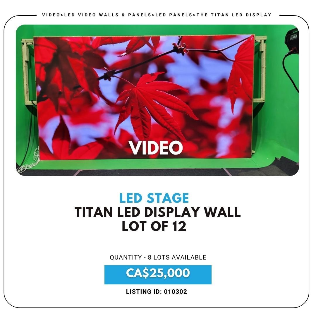 gearsource's tweet image. 💡 Titan led display wall – 12-panel lot for CA$25,000
ultra-thin, scalable &amp;amp; customizable
📦 8 lots available | Buy Now - hubs.la/Q03xc-9J0 
#ledstage #titanled #avgear #usedgear #sellbuygear #gearsource #videowalls