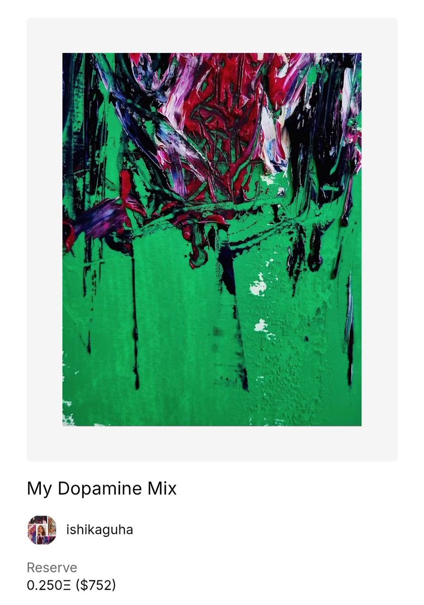 GM! 
Have you seen my latest mints on SuperRare yet? Link in thread : )