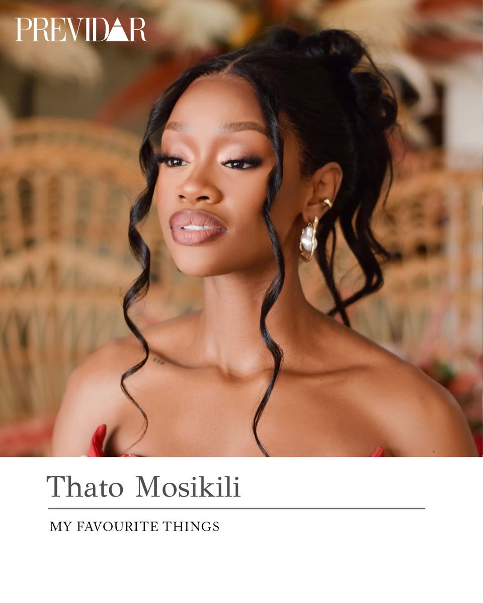 Previdar's tweet image. #MyFavouriteThings From Swiitchbeauty lip treatments to slow mornings and the lost art of uninterrupted sleep, @thatomosikili_’s favourite things are a gentle reminder that joy doesn’t always come with a price tag. 💋💤✨

The fashion enthusiast, digital creator, and former Miss…