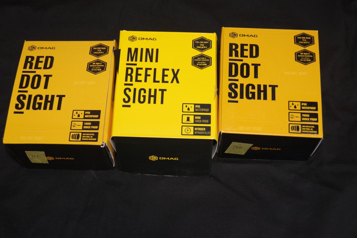 そえば長らく在庫が切れっぱなしだったDMAGとNOVUSの製品が再入荷｡
ホントは5月ごろ補充の予定が現地の流通事情でここまで遅れてしまったという…

現在各小売店様向けの振り当て作業をしているので
早ければ週末頃には店頭やwebで並ぶ予定です｡