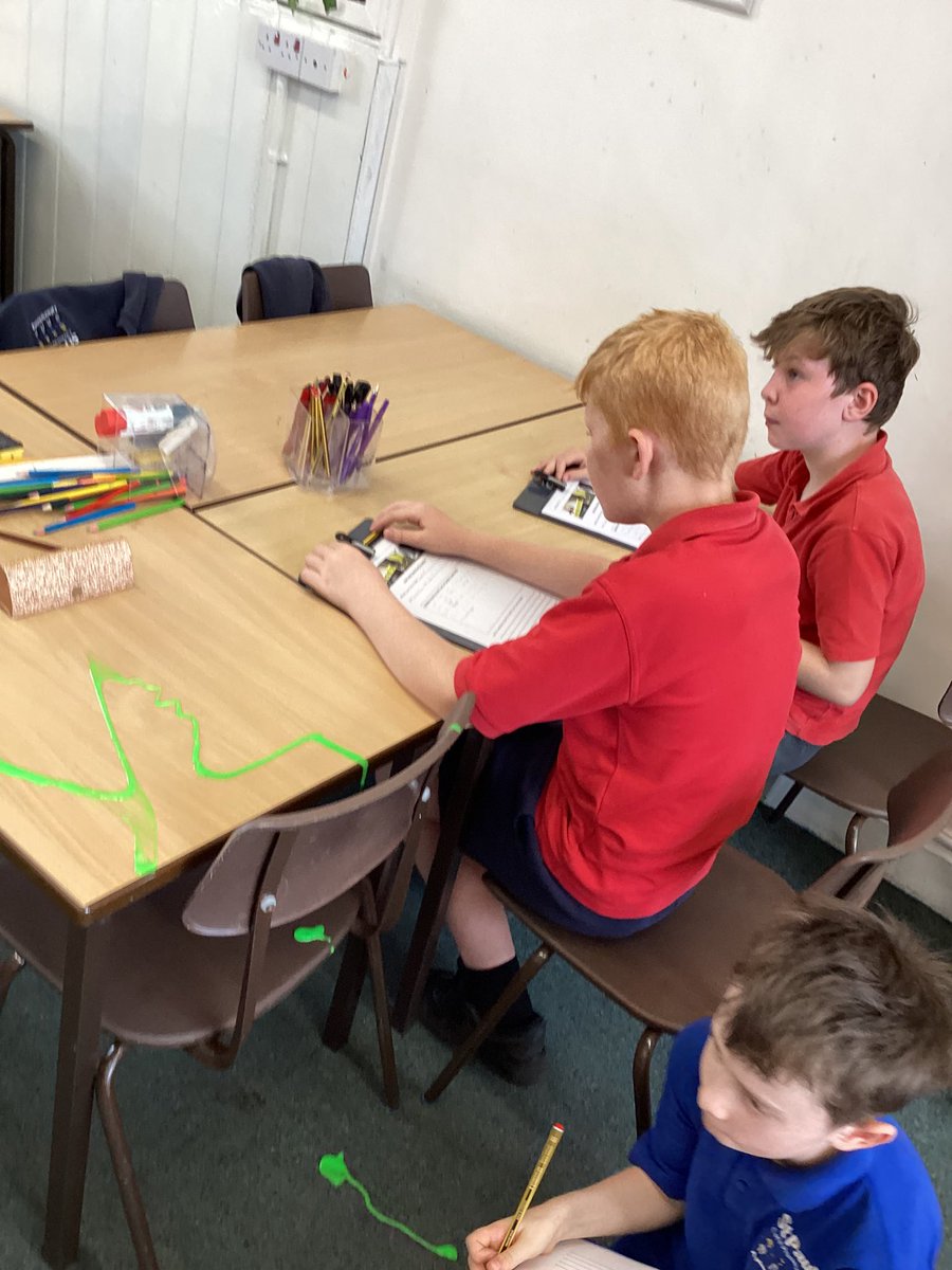 Class 6 looked at the clues, took suspect statements and fingerprints!