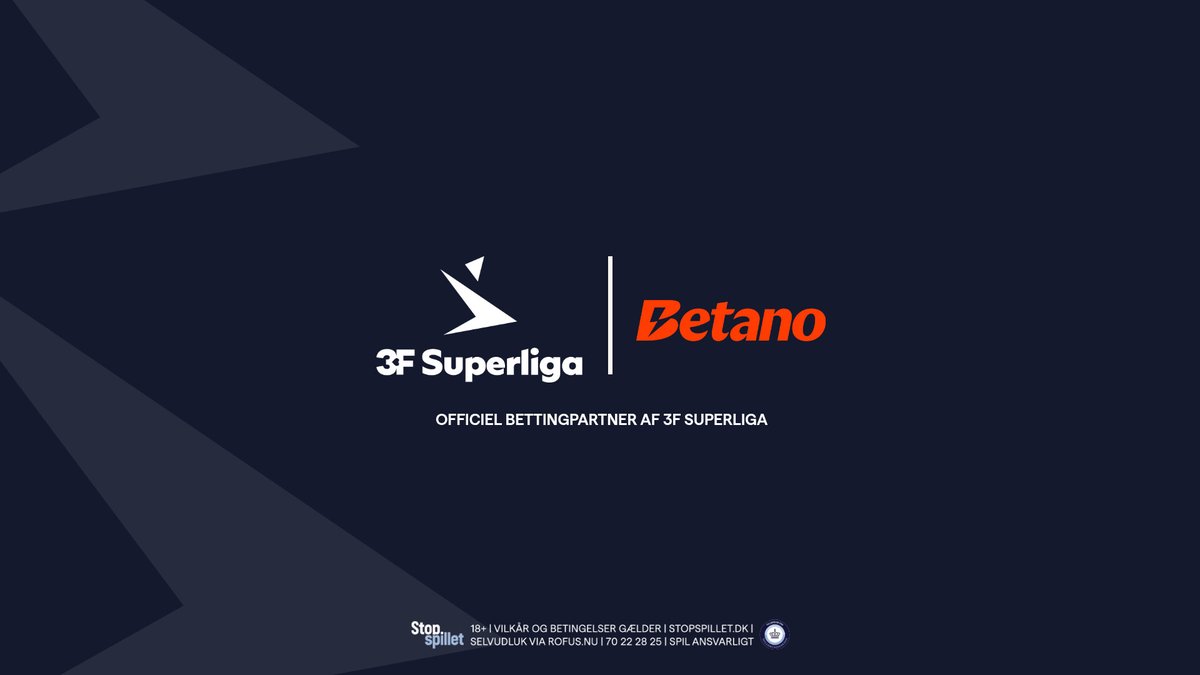 Betano bliver ny officiel bettingpartner for 3F Superliga 📝

Læs mere 🔗 superliga.dk/nyheder/presse…

#sldk