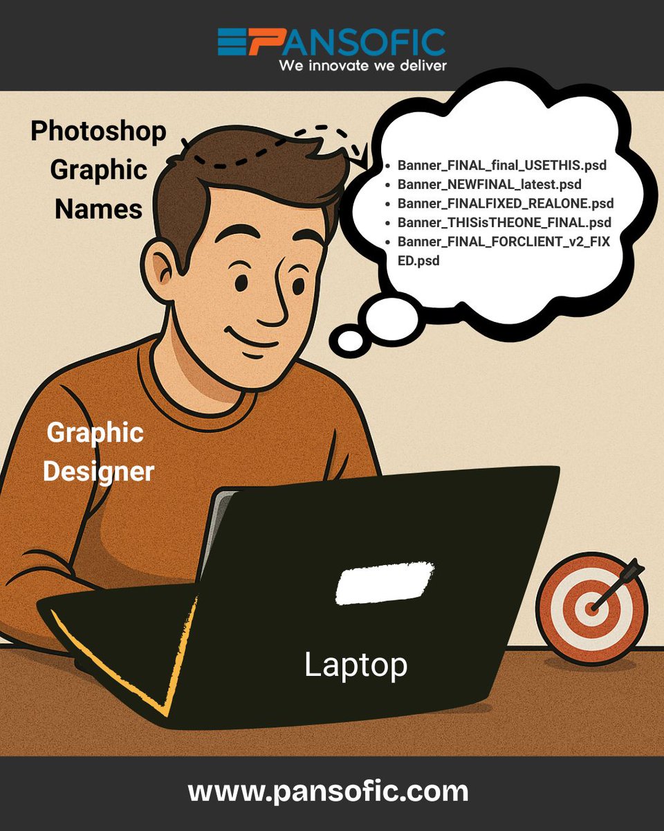 pansofic_com's tweet image. Graphic designer file names:
final.psd
final_FINAL.psd
FINAL_THISONE_TRUSTME.psd
😂
#DesignHumor #WebDesignerLife #PhotoshopLogic #PansoficSolutions #Relatable #StockMarket #SB19