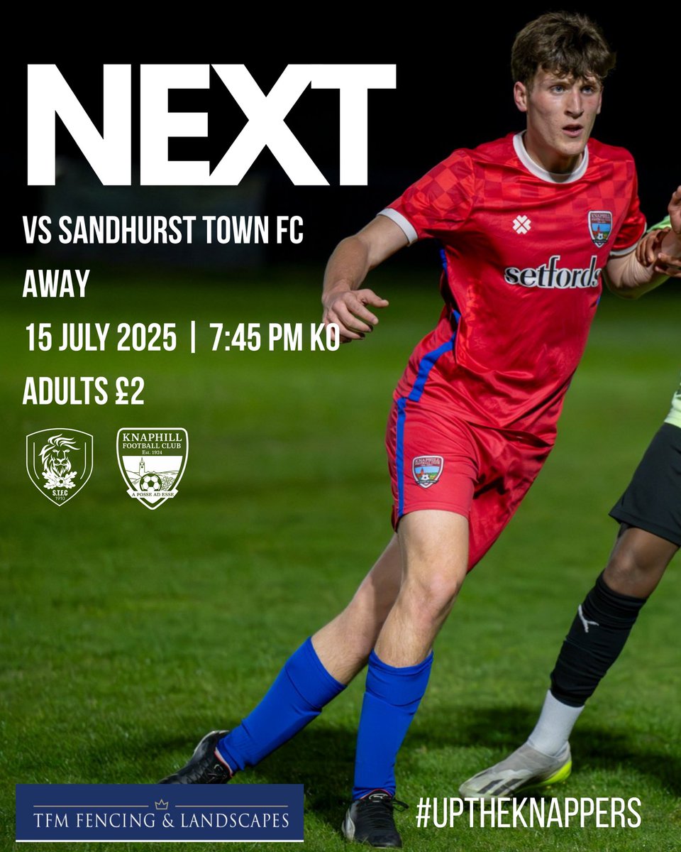 🔜 TONIGHT: AWAY AT SANDHURST TOWN

We’re back under the lights on tonight as we travel to take on Sandhurst Town FC in our latest pre-season fixture.

🆚 <a href="/Sandhursttownfc/">Sandhurst Town FC</a> 
📅 Tuesday 15 July
🕢 7:45PM Kick-Off
📍 Sandhurst Town FC, Bottom Meadow, Sandhurst Memorial Park,